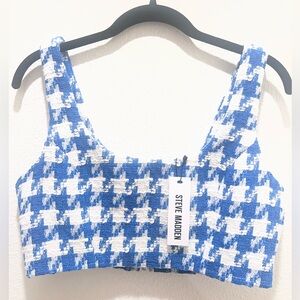 Steve Madden Blue & White Tank Top NWT